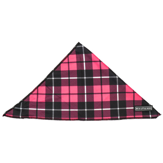 Pink Plaid Bandana