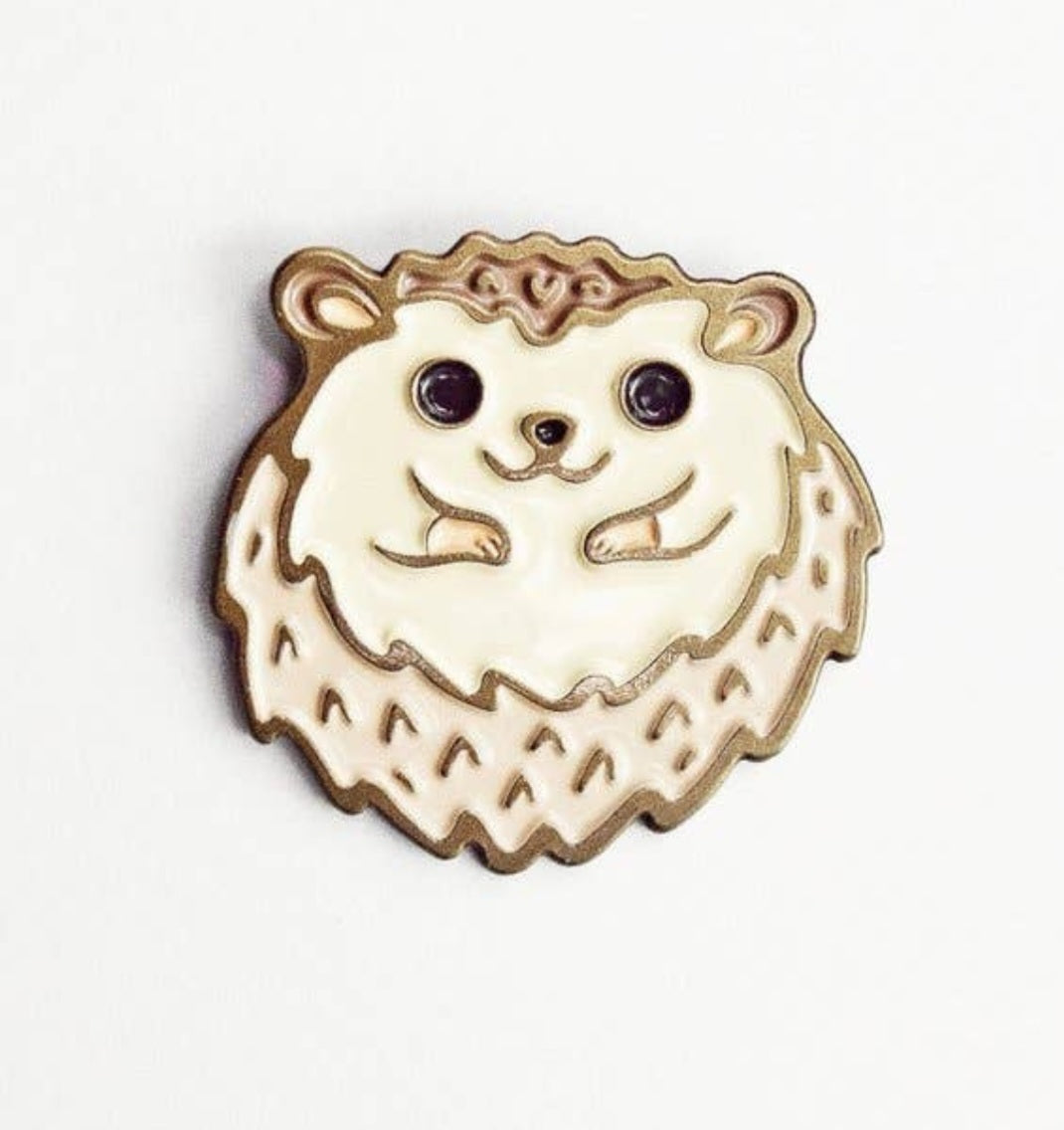 Hedgehog Enamel Pin