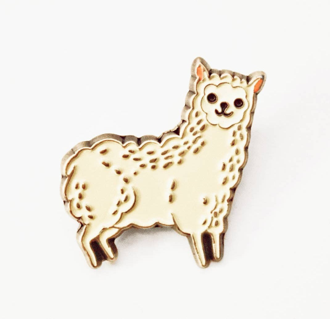 Llama Enamel Pin