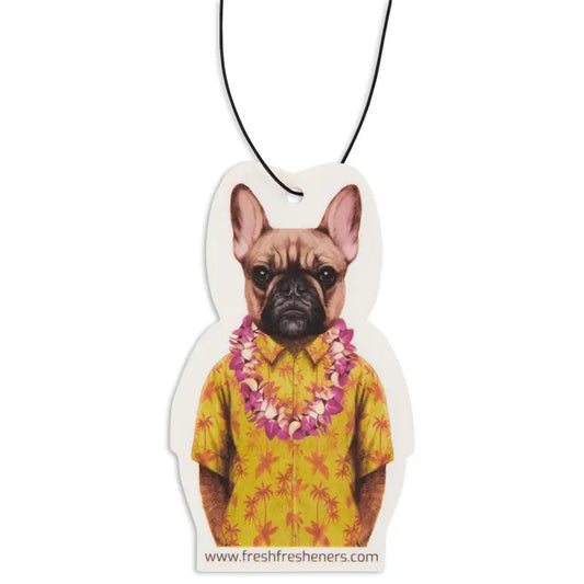 Frenchie in Hawaii Air Freshener