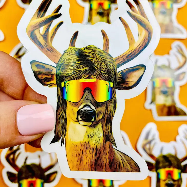 Deer Mullet Sticker