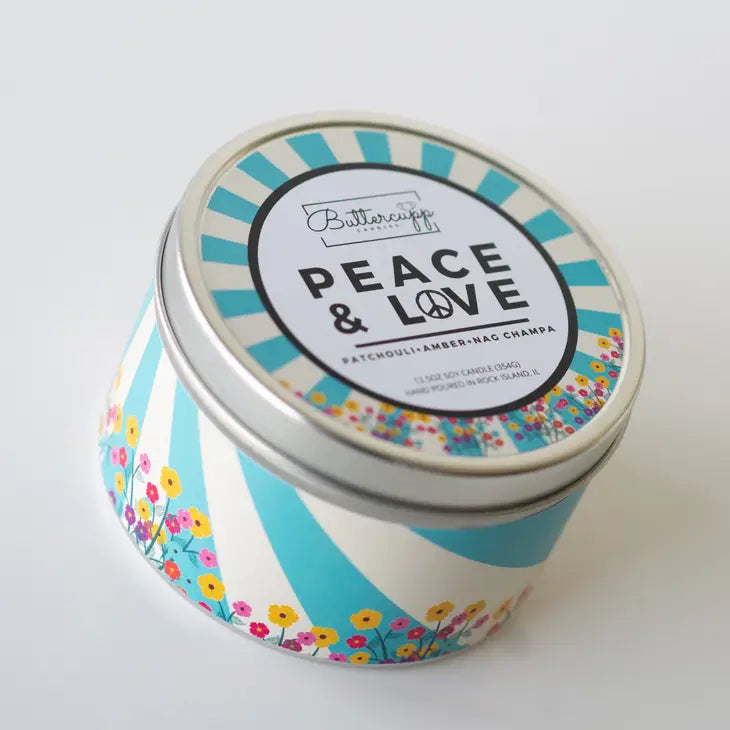 Peace & Love Soy Candle and Melts