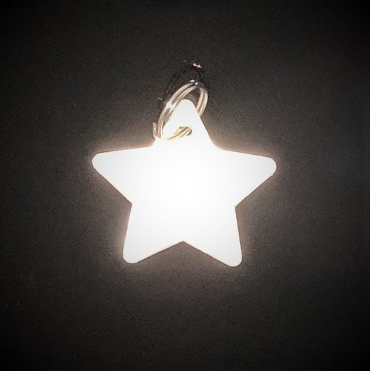 Kittyrama Reflective Star Charm. Safety Cat Tag