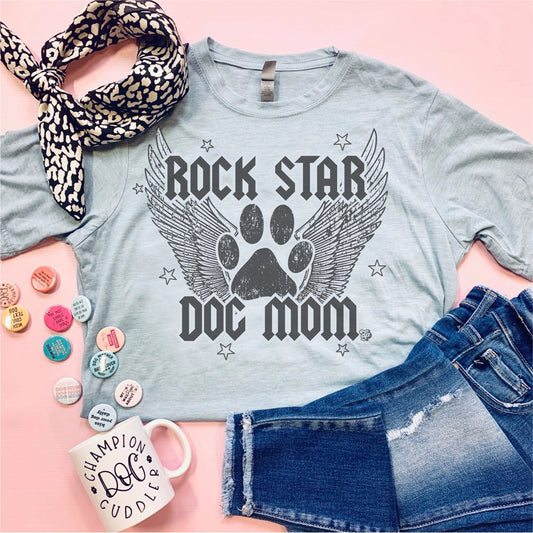 Rock Star Dog Mom Tshirt