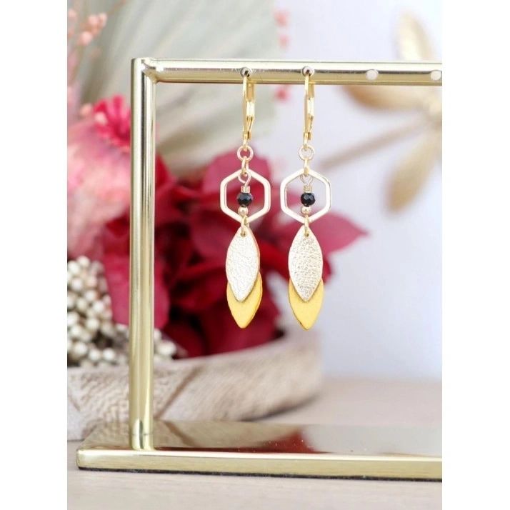 June Earrings - Canary