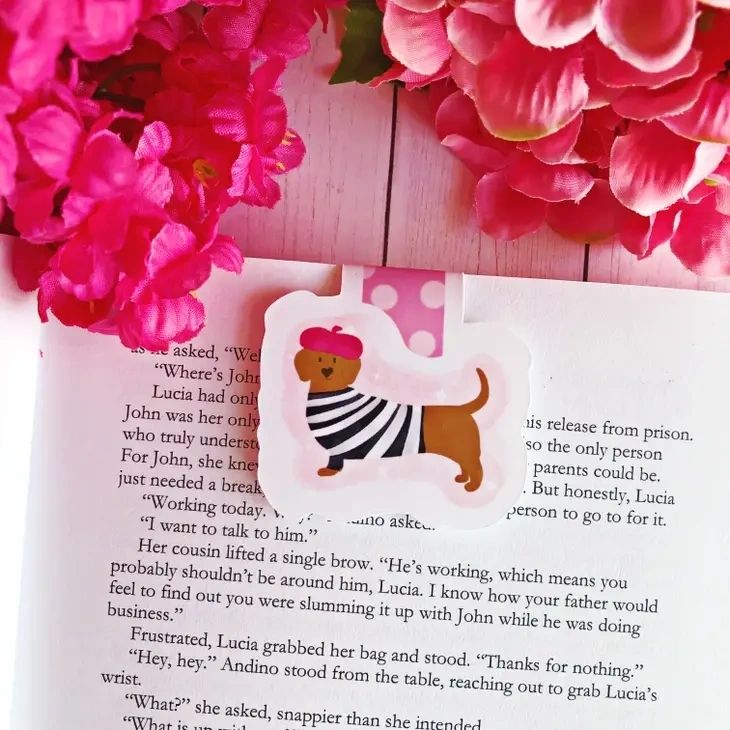 Paris Dog Magnetic Bookmark